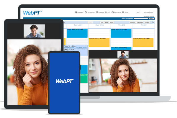 colage of webpt customers